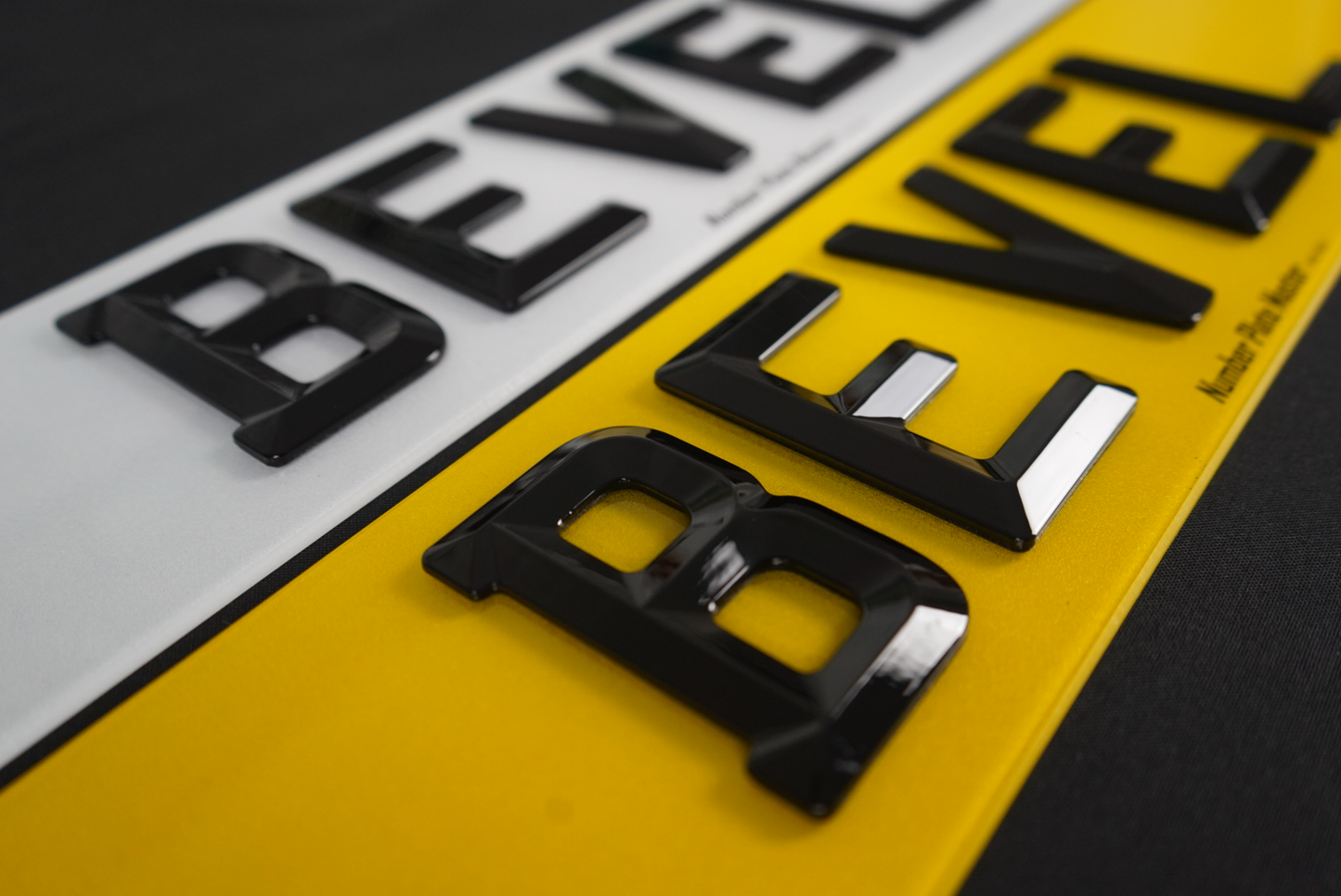Bevel Number Plates