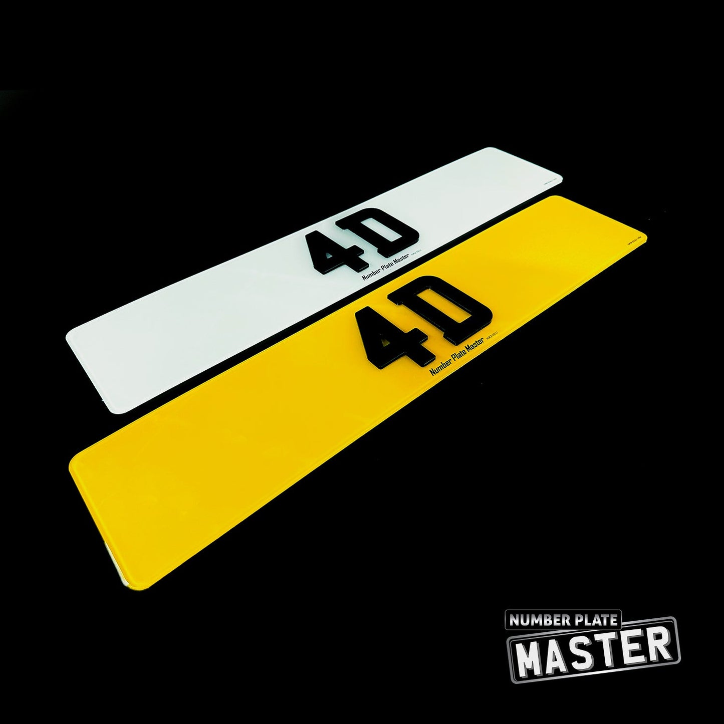 4D Laser Cut Number Plates