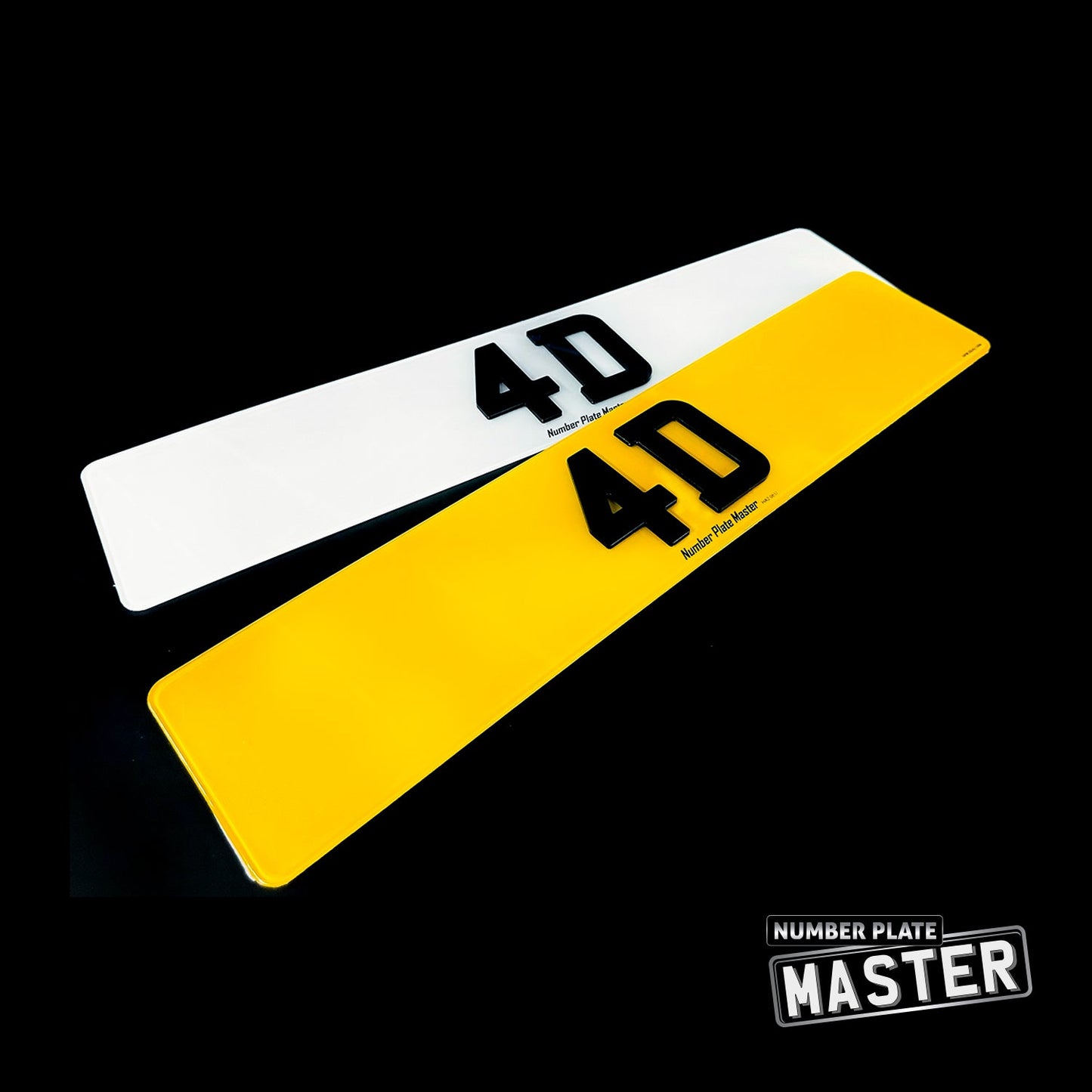 4D Laser Cut Number Plates