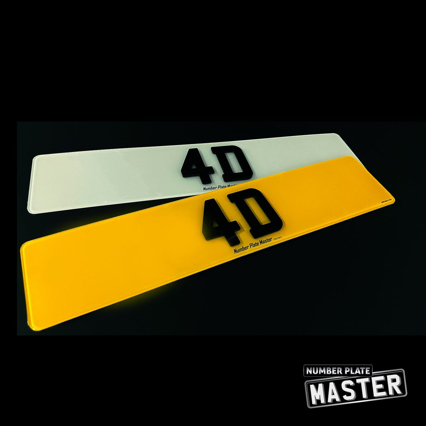 4D Laser Cut Number Plates