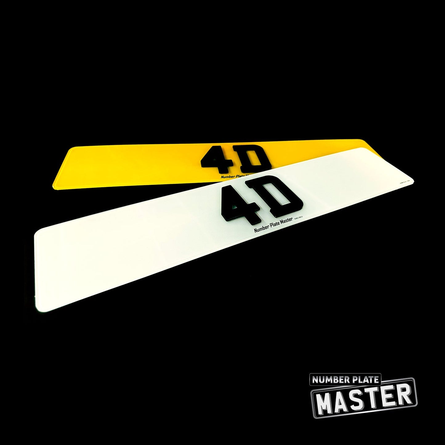 4D Laser Cut Number Plates